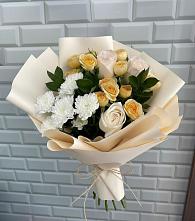 Букет цветов из:  Розы и Хризантемы #REPLACE_PRED# Кемь