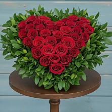 Цветочная композиция из Розы в виде сердца #REPLACE_PRED# Кемь