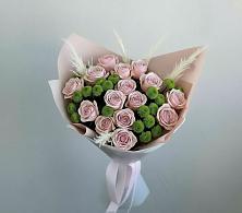 Букет цветов из:  Розы и Хризантемы в Кемь