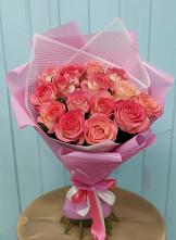 Букет 15 Розовых роз Равель в Кемь