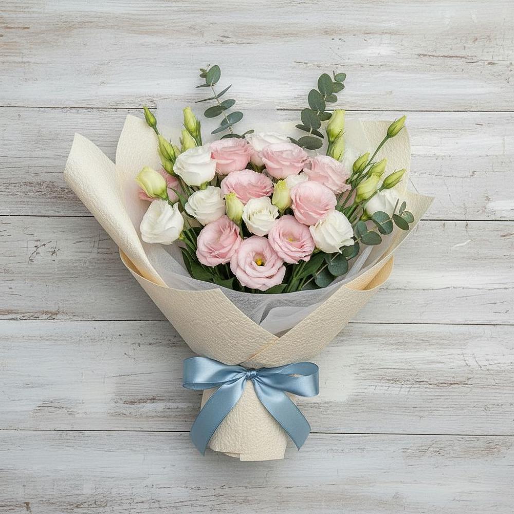 Букет цветов из: Лизиантусы в Кемь